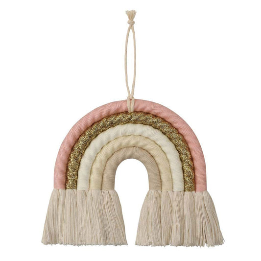 FeiYeup Woven Rainbow Wall Decor For Kids Nursery