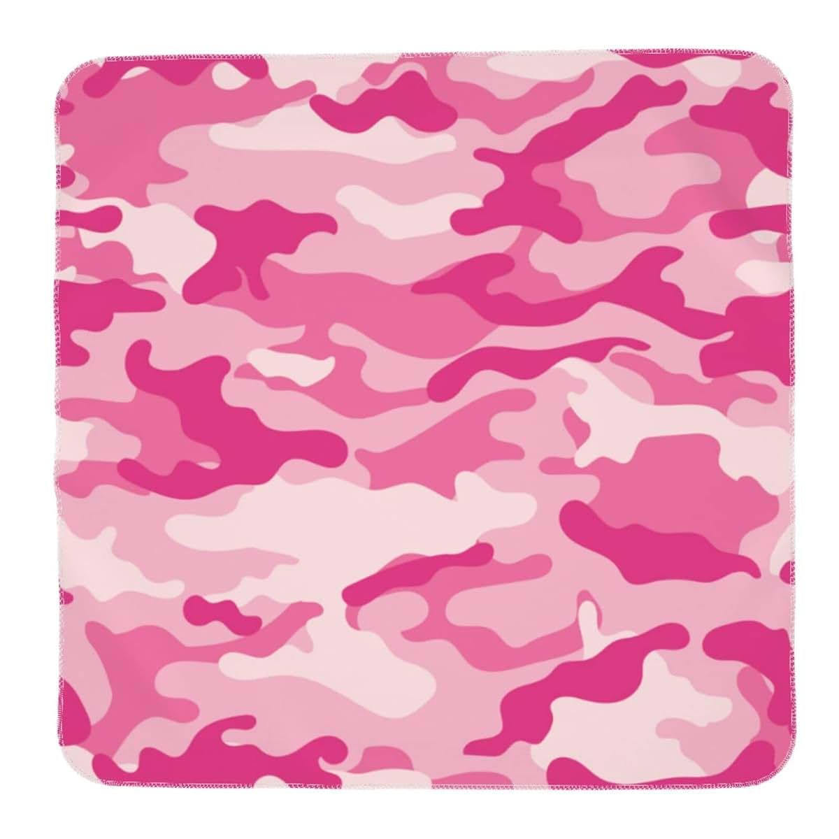Eassen Pink Camouflage Pattern Baby Swaddle Blanket Unisex Receiving Blanket