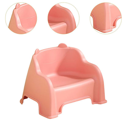 Gralara Small Stool With Backrest In Pink, Multipurpose Step Stool For Kids And Adults (photo 4)