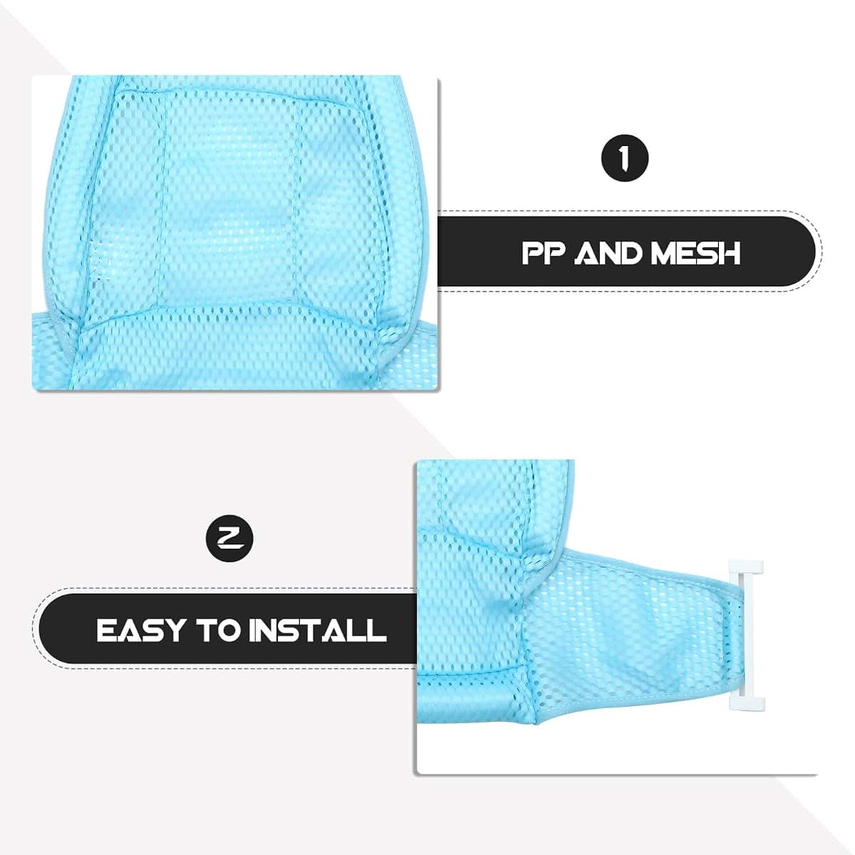 BabyOneStop Baby Bath Net Seat Support with Adjustable Length PP Mesh for Infants