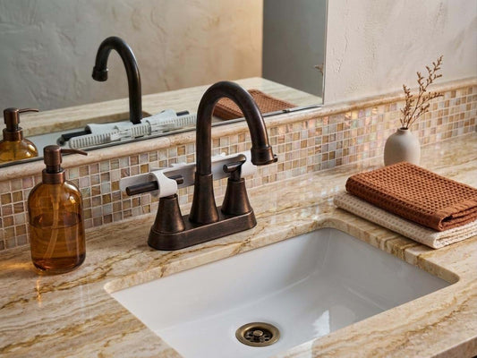 SafeHolmes Designs, LLC Faucet Handle Lock for Sink – Prevent Toddlers Turning Handles, Hot Water Protection – No