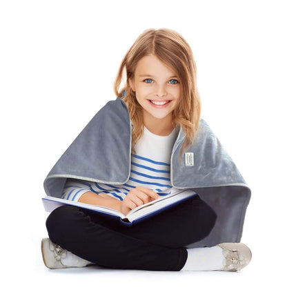 VAJOOCLL Cotton Protection Faraday Blanket, Blue Throw