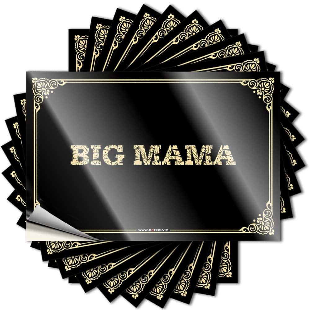 CDWS Funny Sticker Big Mama Stickers Car Window Stickers Outdoor Bar Decor(12X18CM)