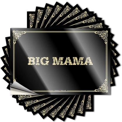 CDWS Funny Sticker Big Mama Stickers Car Window Stickers Outdoor Bar Decor(12X18CM)