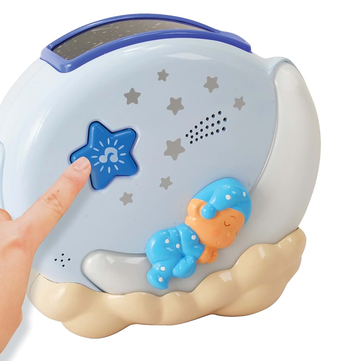 PLAY Lullaby Dream Light Blue - Night Light with White Noise and Timer for Baby and Toddler Rooms
