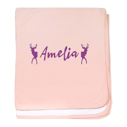 CafePress Amelia Baby Blanket, Super Soft Newborn Swaddle