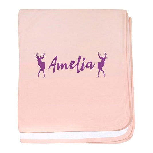 CafePress Amelia Baby Blanket, Super Soft Newborn Swaddle