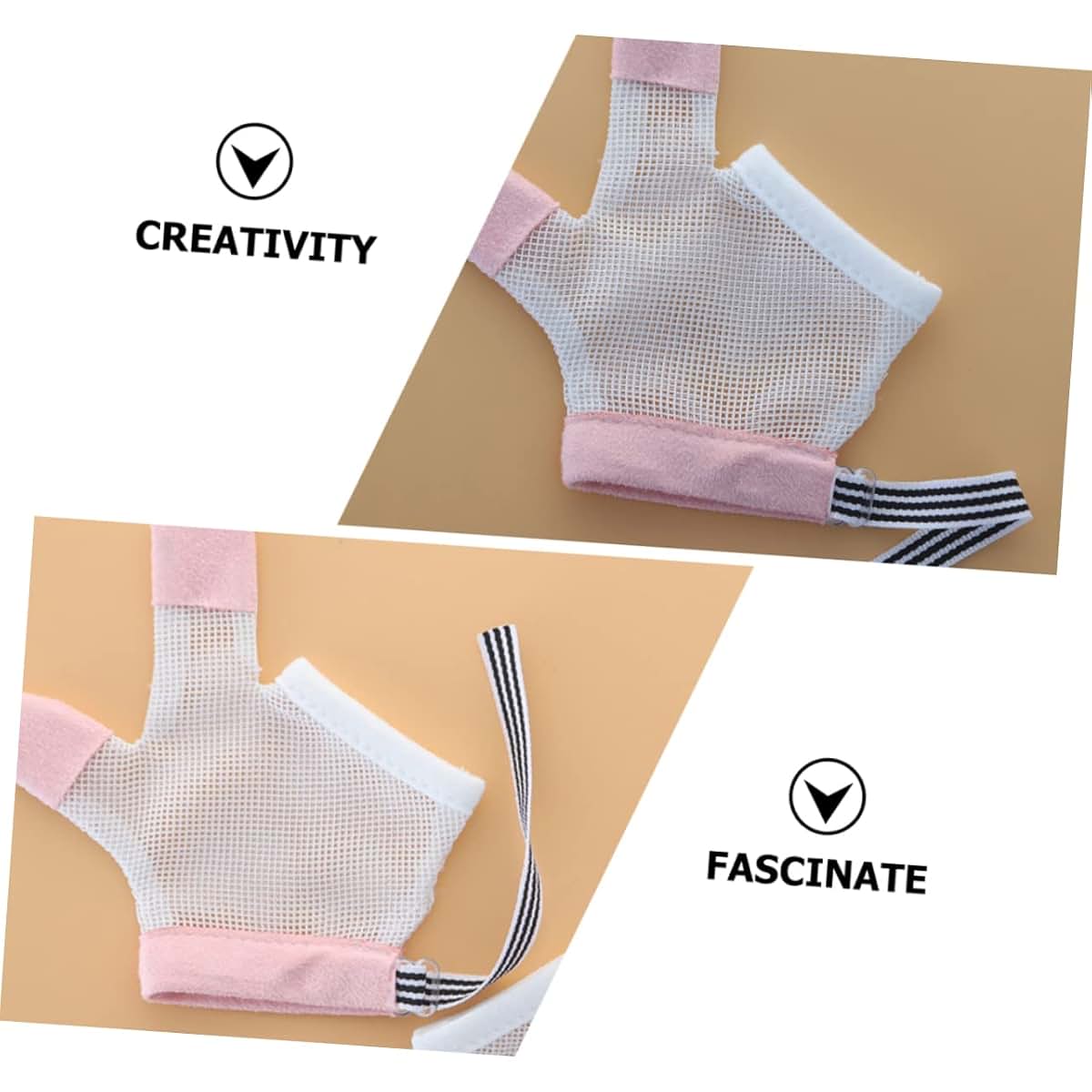 MERRYHAPY 1-Pair Anti Thumb Sucking Gloves, Mesh Fabric Mittens for Babies