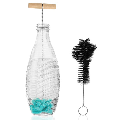 Bottle Brush Set for Deep Cleaning Glass and Plastic Bottles