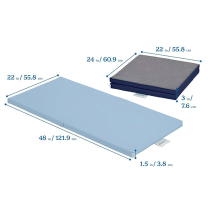 ECR4Kids SoftZone Folding Rainbow Rest Mats, 5-Piece Set (photo 2)