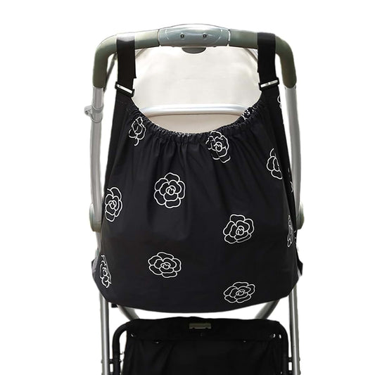 Qsvbeeqj Baby Strollers Pouch Large Capacity Pram Storage Bag Wear-Resistant Organiser Case Container for Diaper Bottle