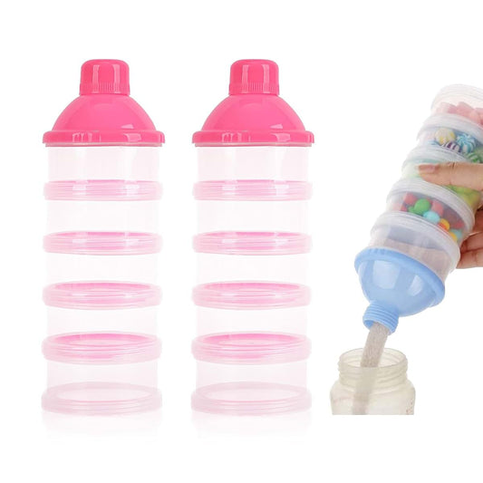 Manwetye 2 Pack 5-Layer Baby Formula Dispenser For Travel