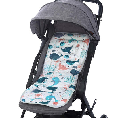BabyOneStop Universal Stroller Seat Liner, Reversible Breathable Washable Insert Mat