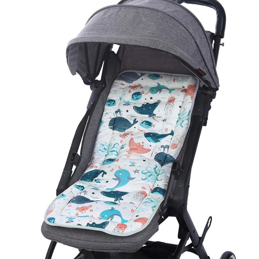 BabyOneStop Universal Stroller Seat Liner, Reversible Breathable Washable Insert Mat
