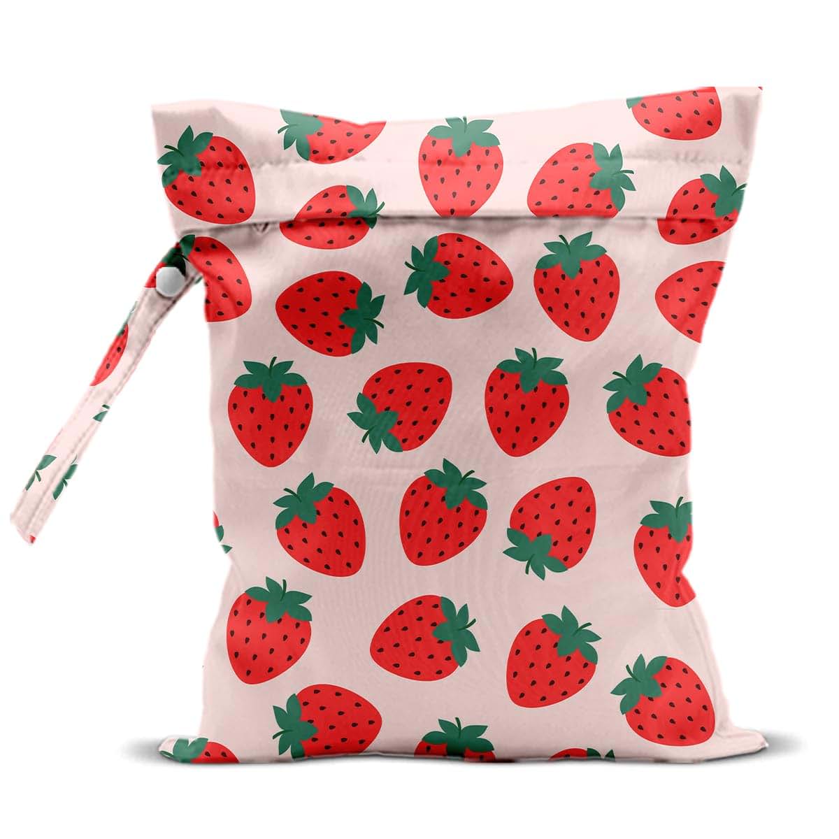 Waterproof Strawberry Pattern Washable Wet Dry Storage Bag