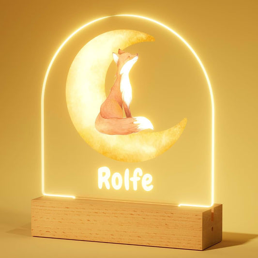 Witfox Personalized Night Light - Fox Acrylic Light