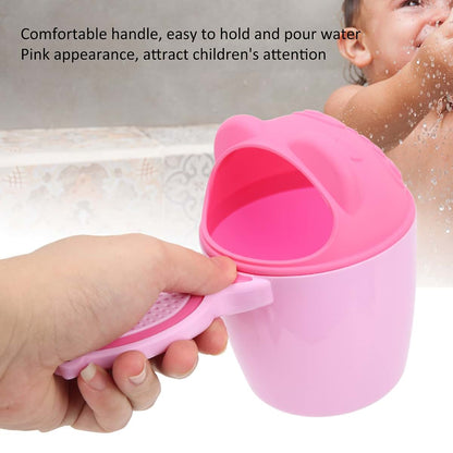 BabyOneStop Baby Waterfall Rinser Bath Cup, Pink Shampoo Rinse Cup with Filter for Bath Time