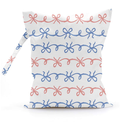 Pykfrhh Waterproof Wet Bag With Bowknot For Diapers And Travel