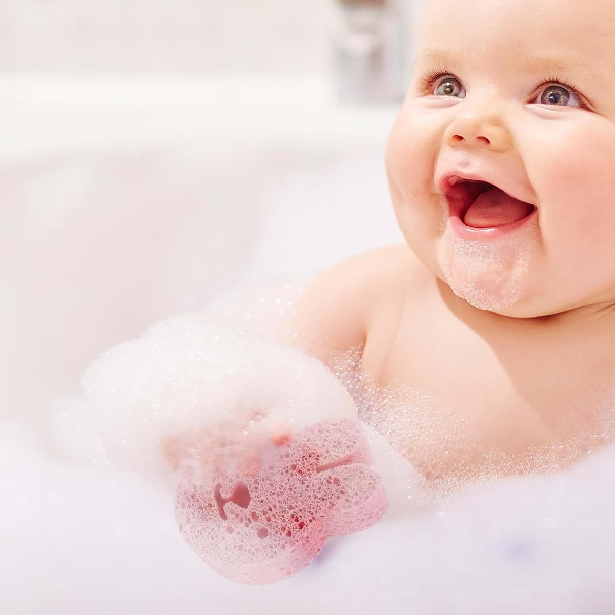 GLANSI Bath Sponge for Kids Body Scrubber, Dead Skin Remover, Deep Cleansing (photo 3)