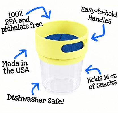 Munchie Mug Spill Proof Snack Cup In Yellow