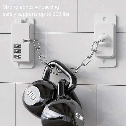 KIZZHISI Child Proof Door Lock 2 Pack, No Drilling