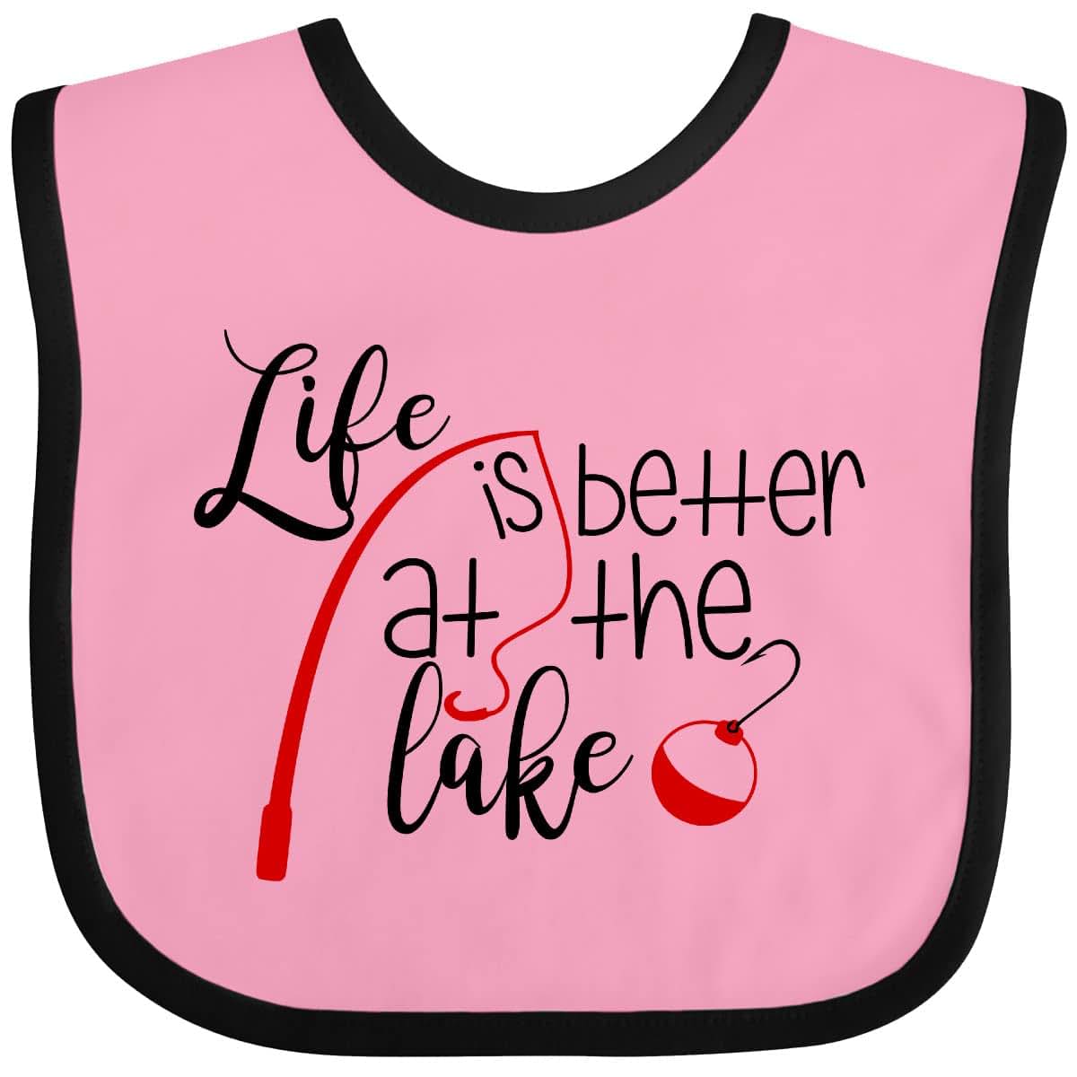 Inktastic Life Is Better At the Lake Baby Bib