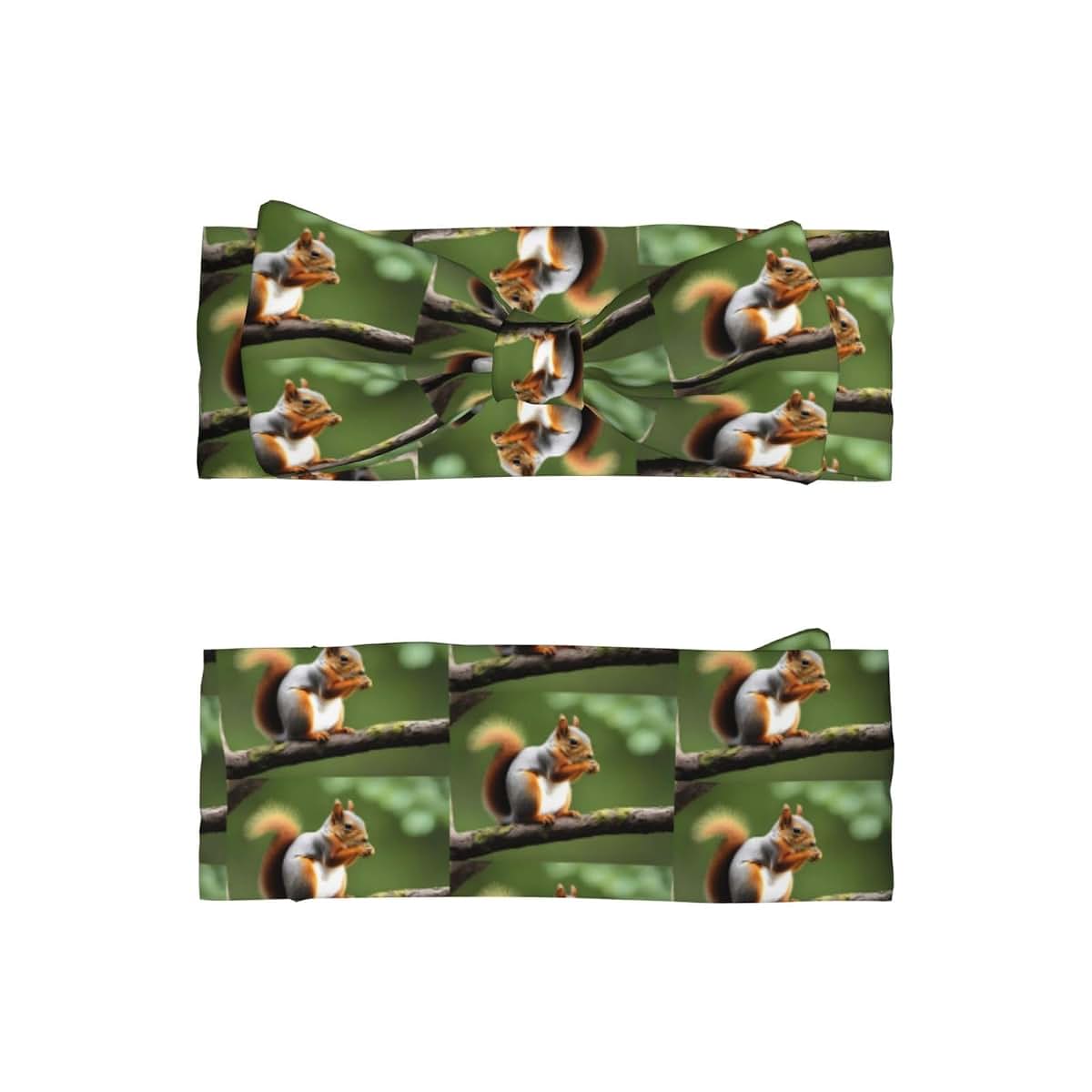 Mjhkxlj Cute Squirrel Picture Baby Bow Headband For Infants And Toddlers (photo 2)