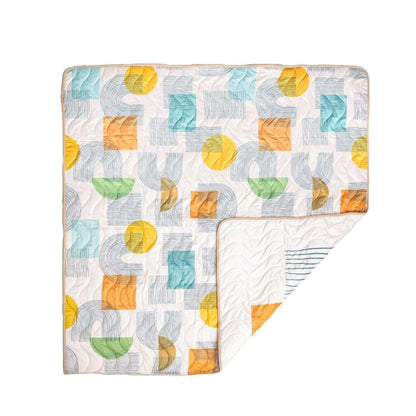 Kinder Cloth Diaper Co Adventure Play Mat - Machine Washable, Reversible, Water-Resistant, Quilted Blanket