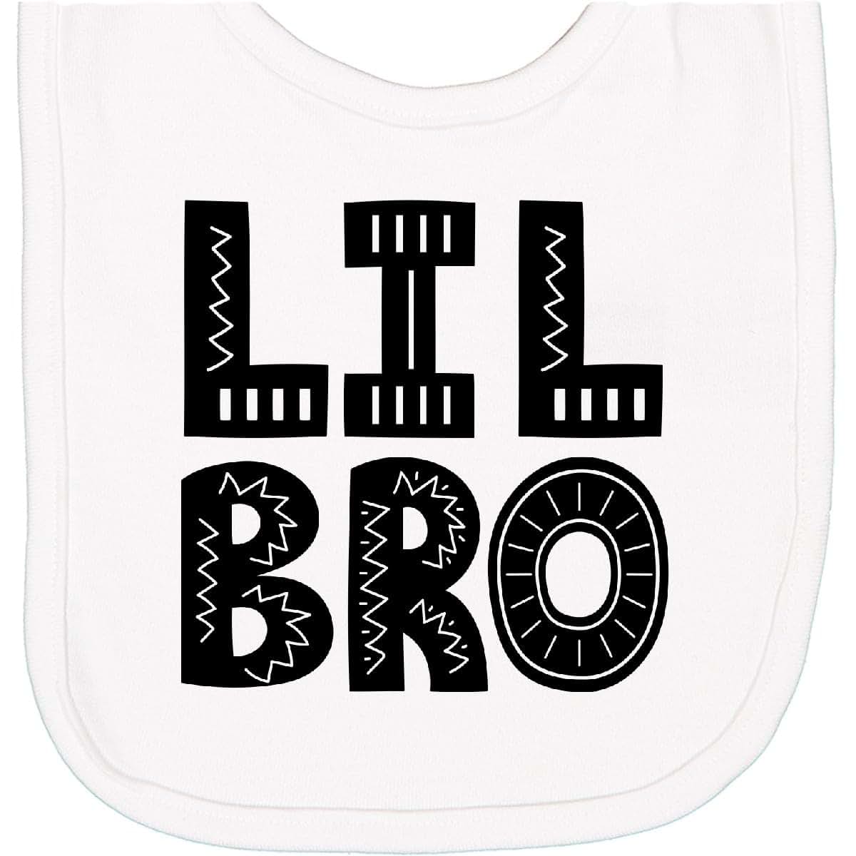 Lil Bro Newborn Bib 100% Combed Ringspun Cotton