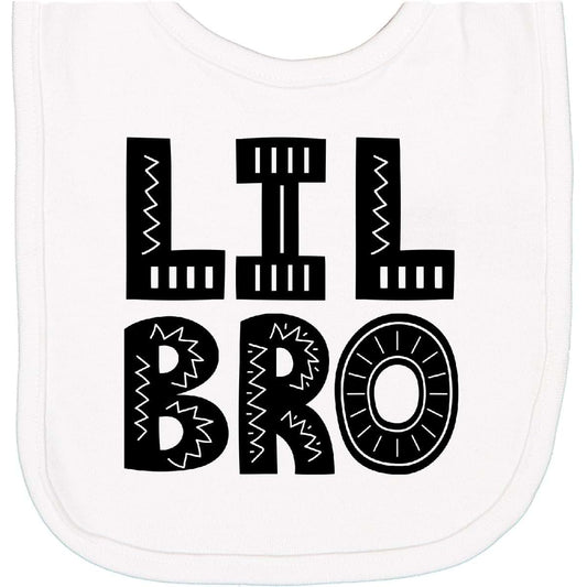 Lil Bro Newborn Bib 100% Combed Ringspun Cotton