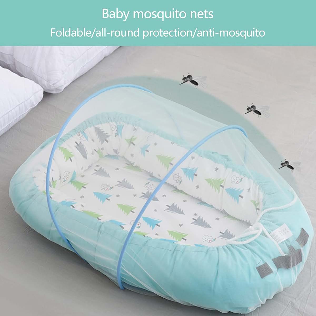 XAGMODSHN Portable Foldable Infant Bed Canopy Netting Net (photo 3)
