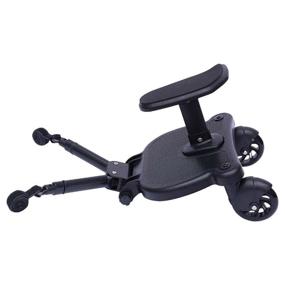 Khanceda Standing Board New-Universal Stroller Board with Detachable Seat 2in1 Sit and Stand Stroller Glider Board for