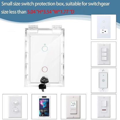 Young Dance Smart Home Switch Cover 2 Pack, Rocker Light Switch Guard (photo 3)