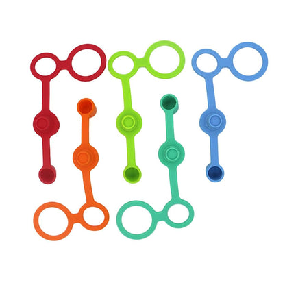 Colorful Silicone Water Bottle Spout Adapter for Kids No-Spill Tops