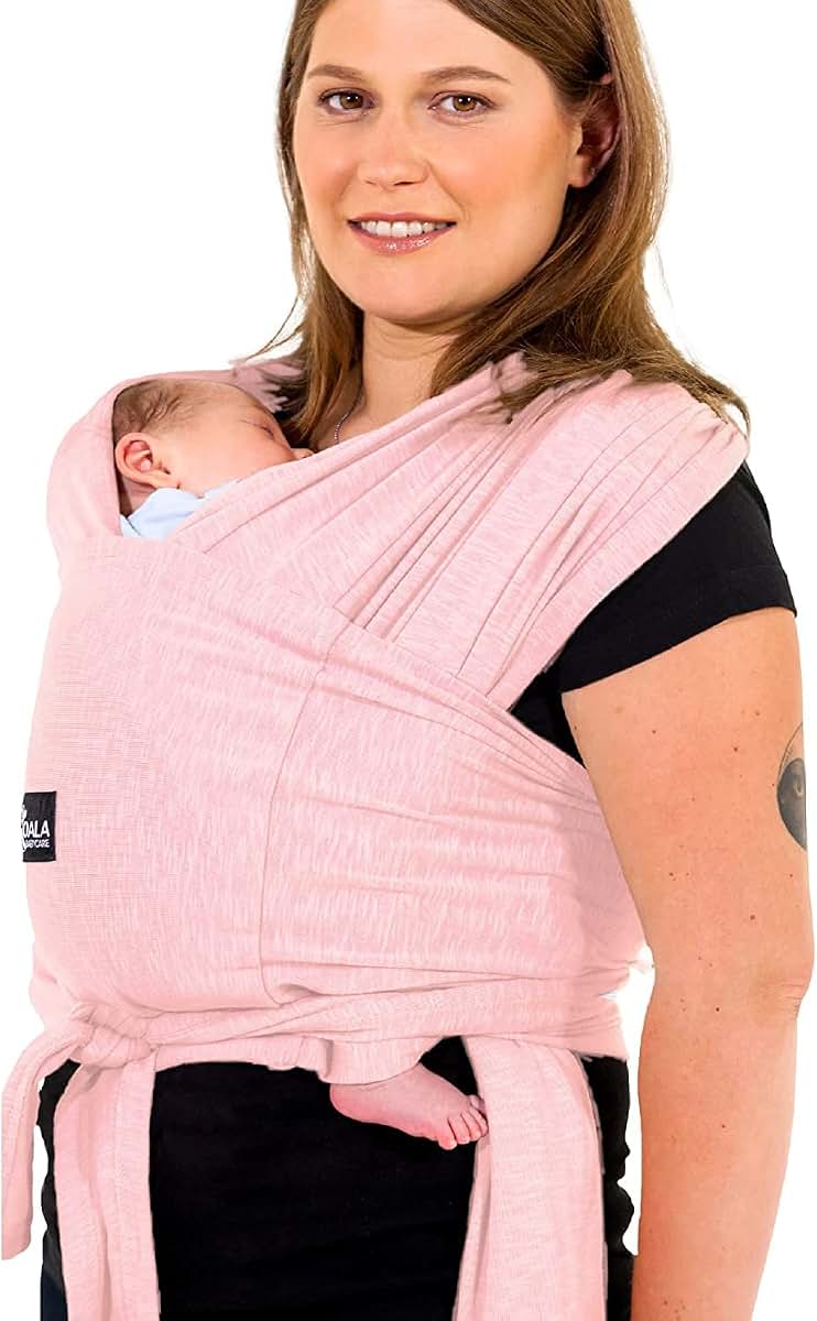 Koala Babycare Baby Carrier Wrap, Easy to Wear As a T-Shirt - Original Baby Carrier Newborn to Toddler - Sling One Size