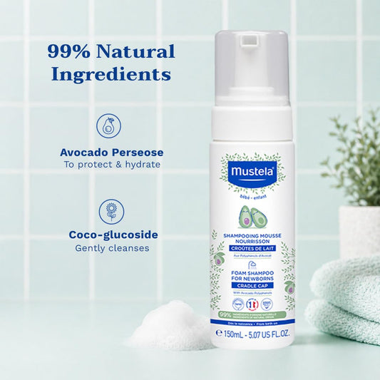 Tear-Free Baby Shampoo — Cradle Cap Care, Plant-Based & Gentle