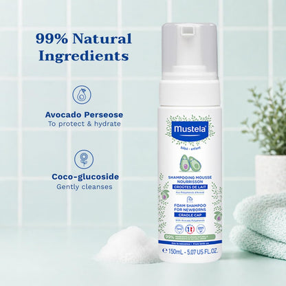 Tear-Free Baby Shampoo — Cradle Cap Care, Plant-Based & Gentle