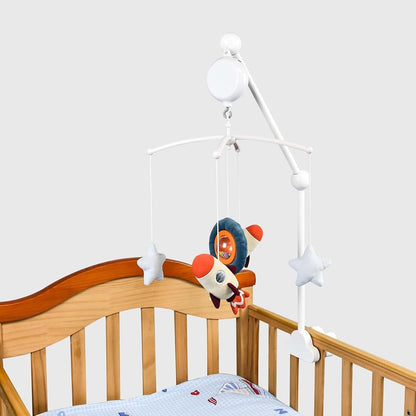 Hleeduo 27 Inch White Wooden Crib Mobile Arm for Nursery Decor
