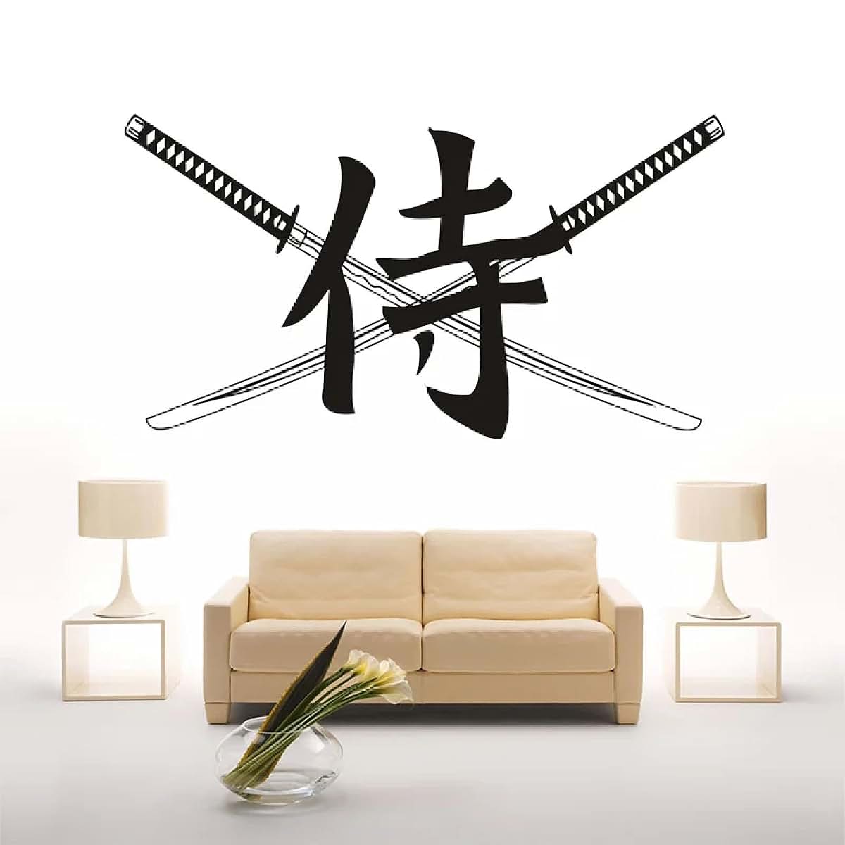 Hezhenbm Ninja Sword Samurai Warrior Vinyl Wall Sticker (photo 3)