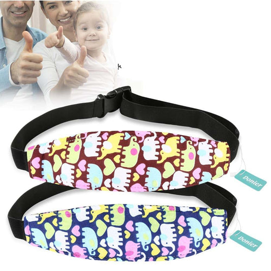 Donier Toddler Car Seat Neck Relief And Head Support Band - 2 Pack