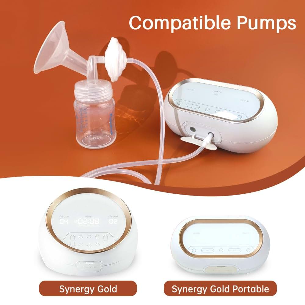 PumpMom Replacement Tubing for Spectra Synergy Gold and Dual Compact Breast Pumps, 36 Inch Silicone, 2-Pack