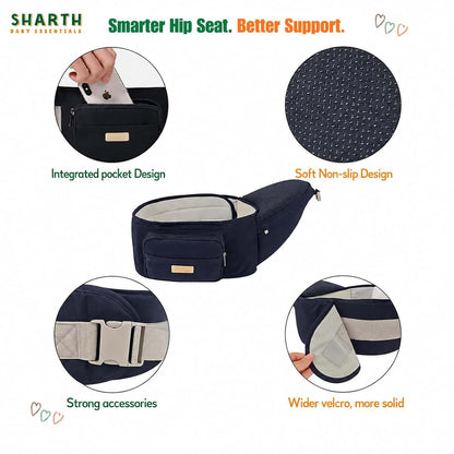 Sharth Baby Carrier With Hip Seat Ergonomic Infant Carrier