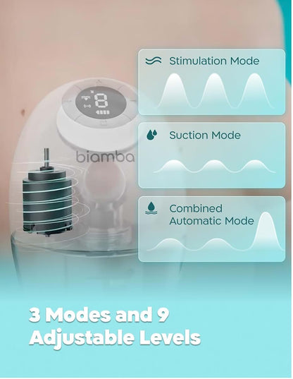 Biamba Pump Pro Wearable Breast Pump 180ml Capacity