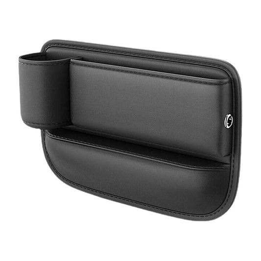 ZAMASS Black Faux Leather Car Seat Gap Organiser and Storage Box