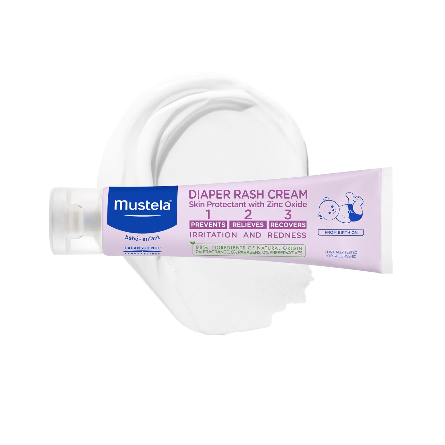 Mustela Diaper Rash Cream, Skin Protectant