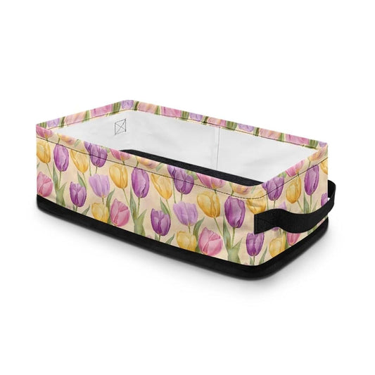 Yuvamagimo Tulips Bathroom Basket For Storage With Handles