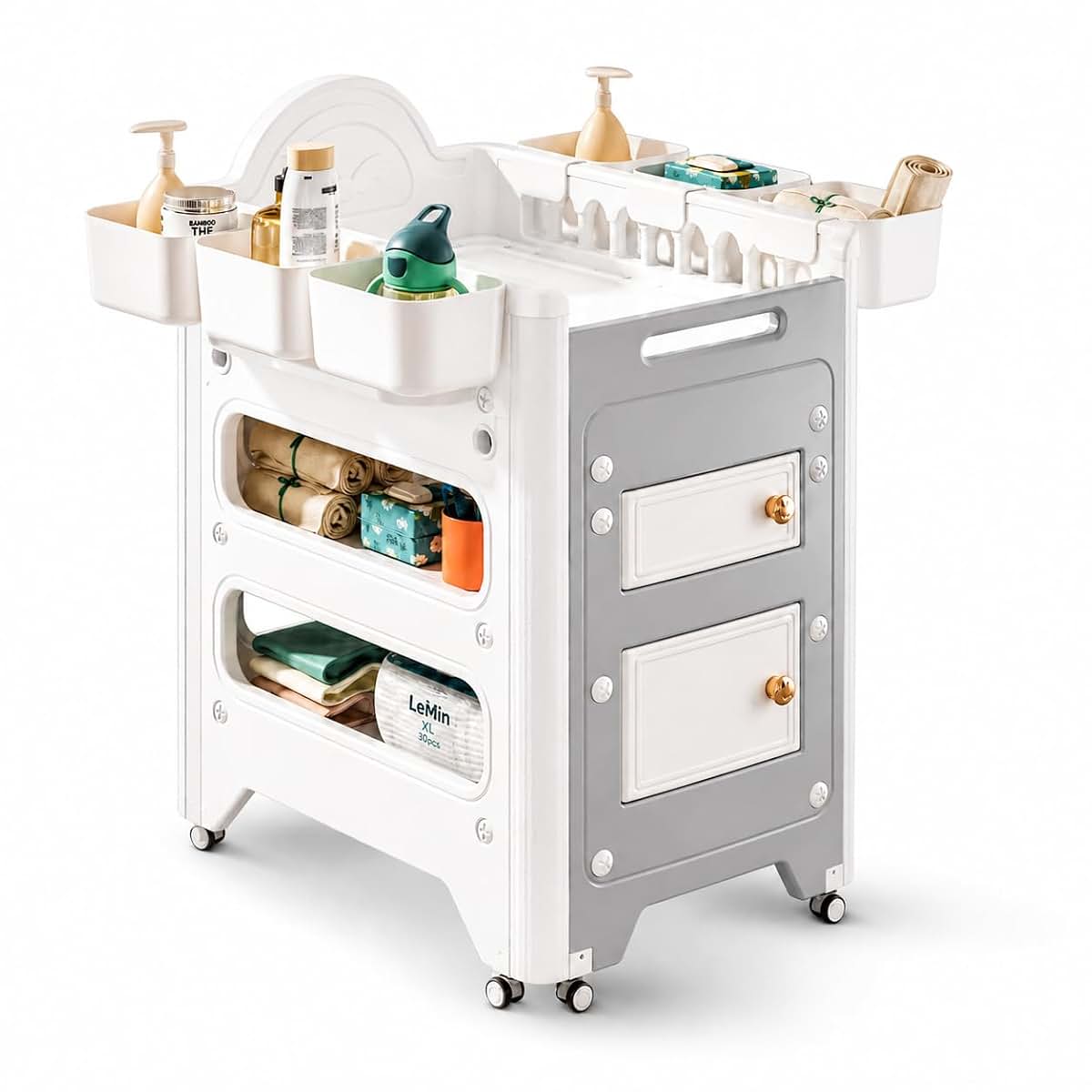 Little Cuddles Changing Table with Storage and Adjustable Height