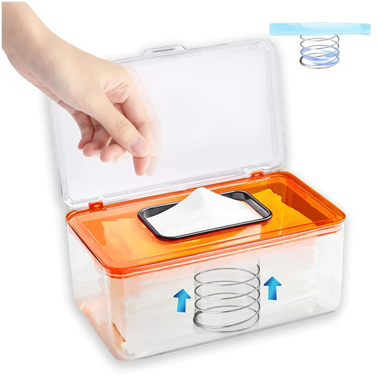 Kalevel Baby Wipe Holder Portable Wet Wipe Dispenser Refillable Tissue Container Dustproof for Nursery Office to Keep