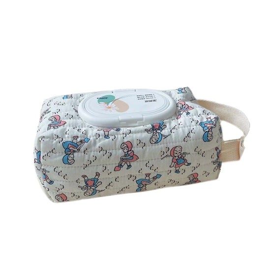 Xinsheinelry Quilted Wipe Holder Case Printed Pattern Box
