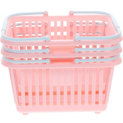 Kisangel Small Plastic Storage Basket 3-Pack